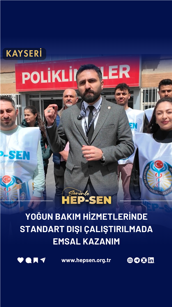 Erciyes Üniversitesi Hastanesinde Yoğun Bakımlarda Asgari Hemşire Sayısı Mücadelemizi Mahkemede Kazandık!